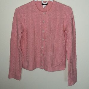 Vintage J Crew Cardigan Soft Coral Size S